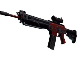SG 553 | Candy Apple (Battle-Scarred)